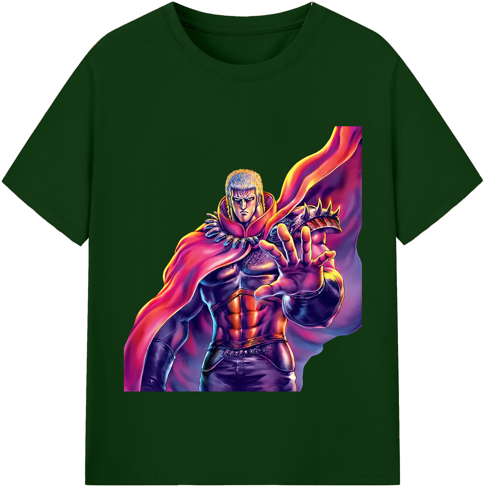 （画像用） 北斗の拳 Fist of the North Star 綿100％半袖Tシャツ（フロントプリント）